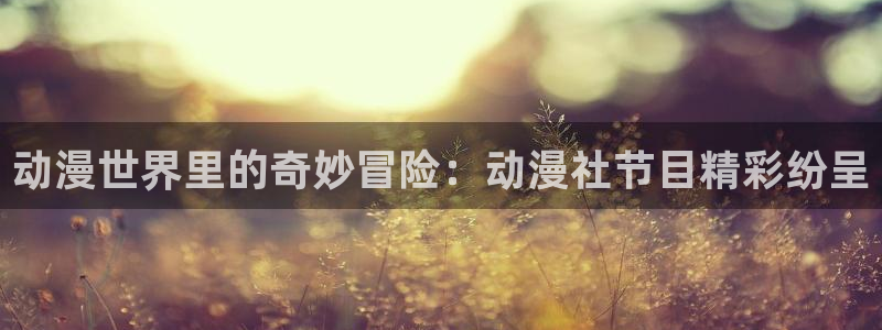 囧次元正版入口：动漫世界里的奇妙冒险：动漫社节目精彩纷呈