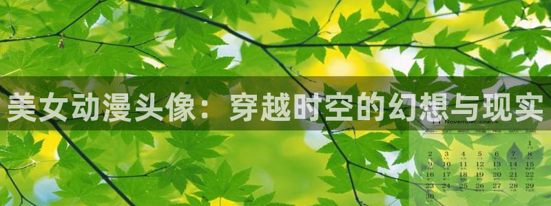 囧次元动漫app官网下载：美女动漫头像：穿越时空的幻想与现实