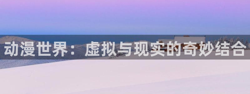 囧次元正版：动漫世界：虚拟与现实的奇妙结合